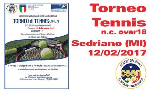 Tennis: Torneo Open alla Polisportiva Sedriano Ticino Sport